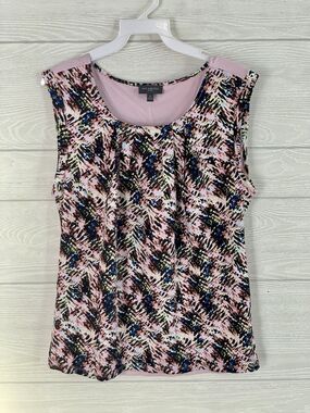 The Limited Pink Print Sleeveless Top Size M NWT
